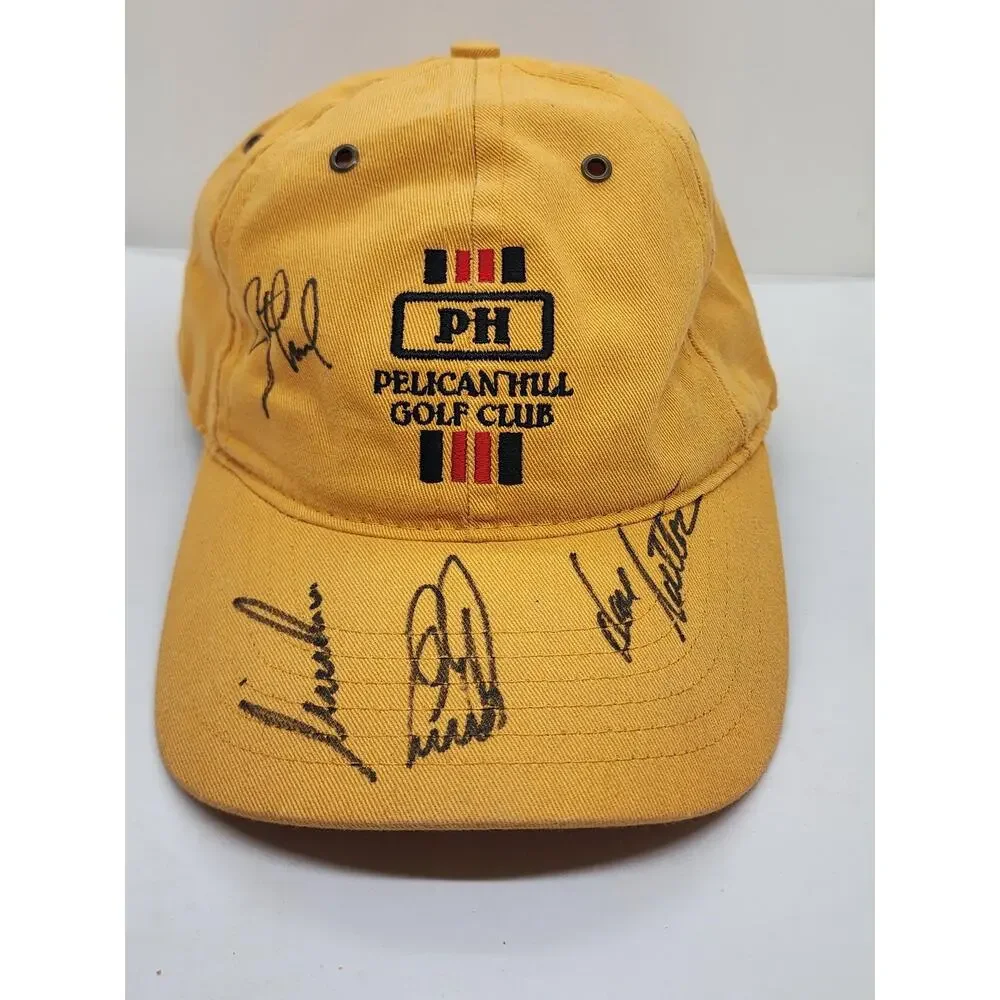 Pelican Hill Golf Club Snapback Hat Multi Signed Autographed Golf Cap